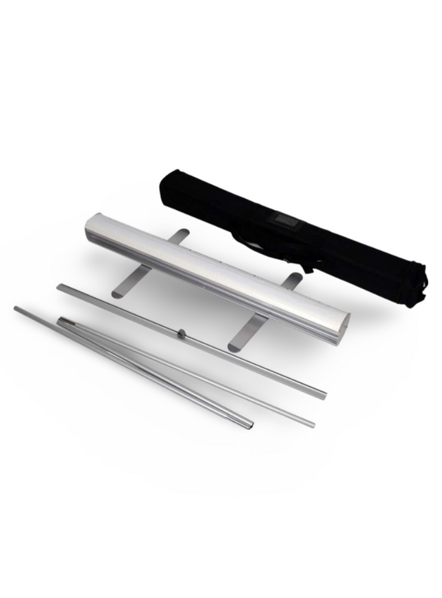 Roll Up Stand Silver 120 x 200cms - J Hook - normal bag - Sign and Display UAE