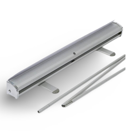Roll Up Stand Silver (150 x 200cms) - J Hook - normal bag - Sign and Display UAE