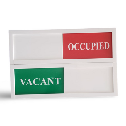 Acryllic Vaccant-Occupied Sign 25x8cm Door Name Holder Sliding - Sign and Display UAE