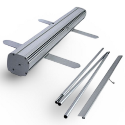 Roll Up Stand Silver (85 x 200cms) - J Hook #3 Pasting - Sign and Display UAE