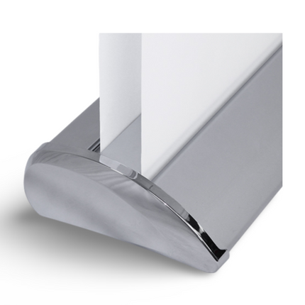Roll Up Stand with Chrome Caps Double Side 85 x 200cms - Sign and Display UAE