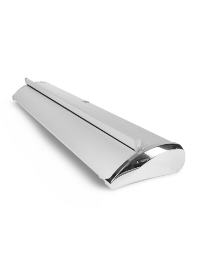 Roll Up Stand with Chrome Caps Single Side 85 x 200cms - Sign and Display UAE