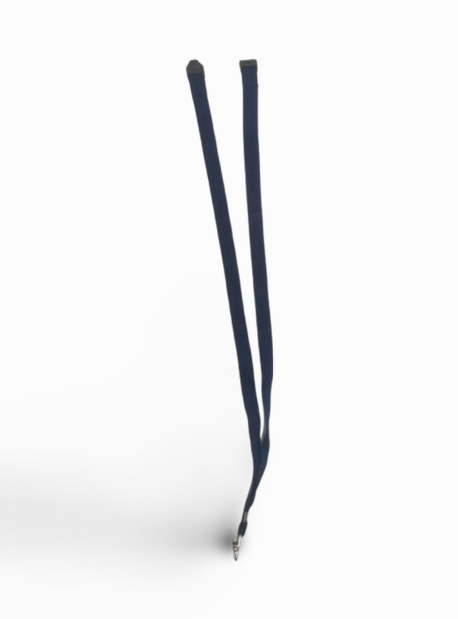 Lanyard 15mm x 48CM,metal CLIP and tab clip+safety buckle-Navy blue - Sign and Display UAE
