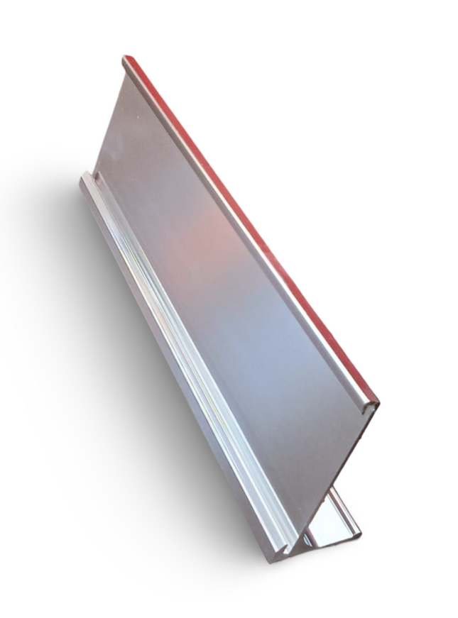 Table Name Holder - Chrome - Size 2" x 8" (5cms x 20cms)