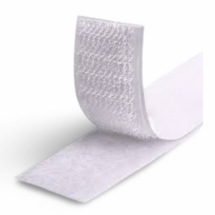 Welcro - 1" x 25Mtr - Adhesive WHITE