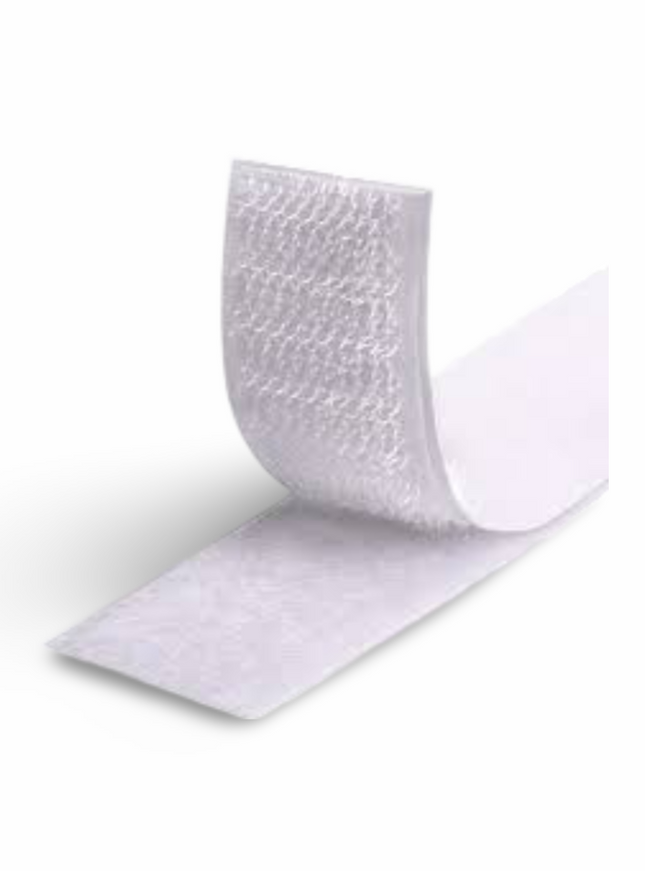 Welcro - 1" x 25Mtr - Adhesive WHITE