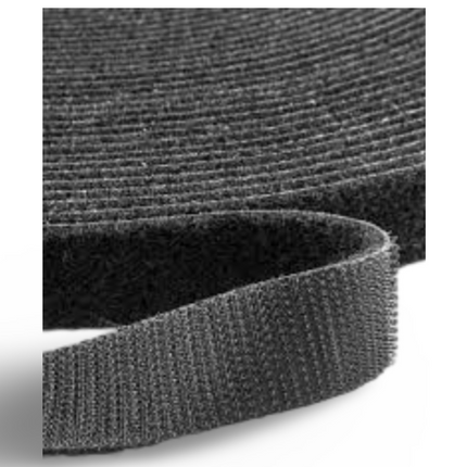 Welcro - 1" x 25Mtr - Black With out Adhesive