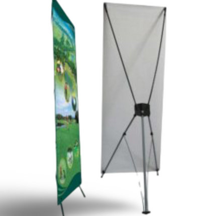 X Stand Spring type (Size 60cms x 160cm) - Sign and Display UAE