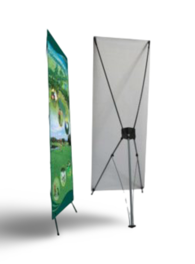 X Stand Spring type (Size 60cms x 160cm) - Sign and Display UAE