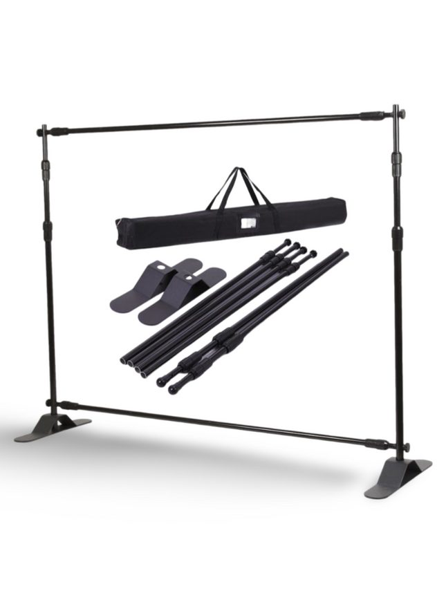 L Flag/L Banner Flag stand- Small-3 Pole Height 3.35 M Flag Size 240 x 75 CM - Sign and Display UAE