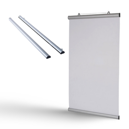 Q Stand - Retractable with BLACK Band - Black post no cartridge - Sign and Display UAE