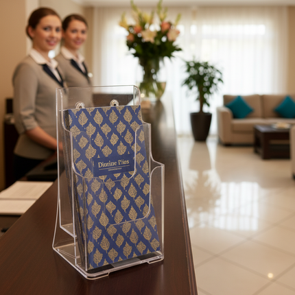 Table/Wall mount Brochure Holder DL 2 Tier (MLD) 77862 / TK 4-2 CI