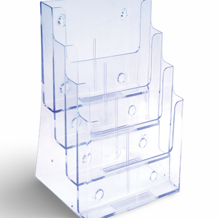 Table/Wall mount Brochure Holder A4 3 Tier (MLD) 77301 / TK 8.5- 3 CI YS - Sign and Display UAE