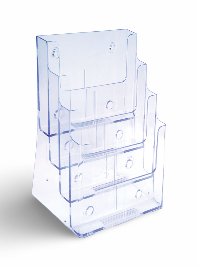 Table/Wall mount Brochure Holder A4 3 Tier (MLD) 77301 / TK 8.5- 3 CI YS - Sign and Display UAE