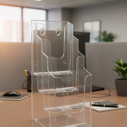 Table/Wall mount Brochure Holder DL 4 Tier (MLD) 77701/ TK 4-4 CI