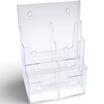 Table/Wall mount Brochure Holder A4 4 Tier (MLD) 77441/ TK 8.5-4 CI YS - Sign and Display UAE