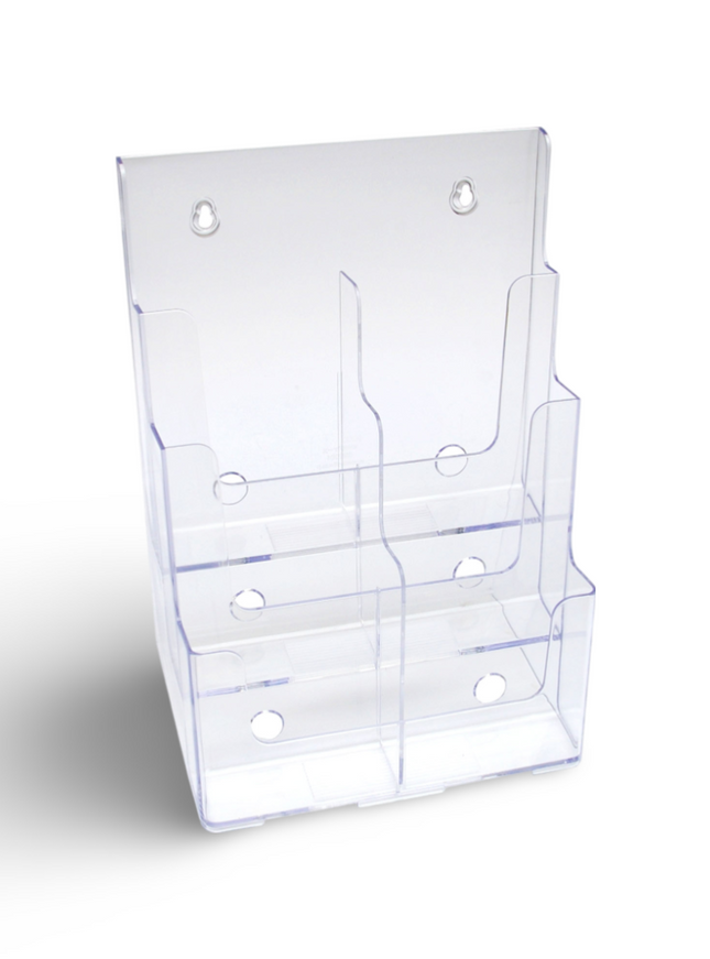 Table/Wall mount Brochure Holder A4 4 Tier (MLD) 77441/ TK 8.5-4 CI YS - Sign and Display UAE