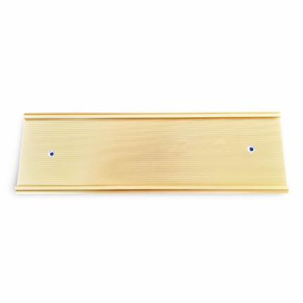 Door name holder Gold Matt Size 3" x 12" (8cms x 30cms) NEW with lines