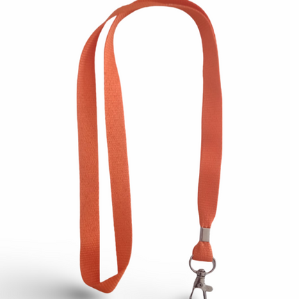 Lanyard 15mm with Hook -Orange - Sign and Display UAE