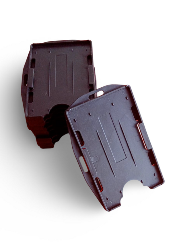 Hard Pouch (K2) - Double slot Black - Paper size 5.3x8.5cm - Sign and Display UAE