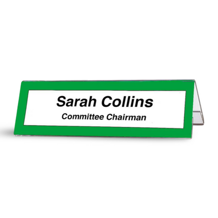 A Shape Name holder 30x10.5cm each side (MLD) 48601 - Sign and Display UAE