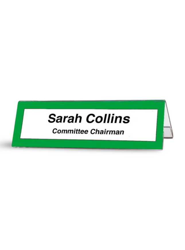 A Shape Name holder 30x10.5cm each side (MLD) 48601 - Sign and Display UAE