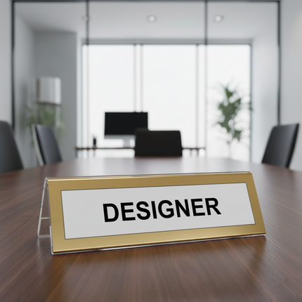 A Shape Name Holder 21x7.5cm (MLD) 48701