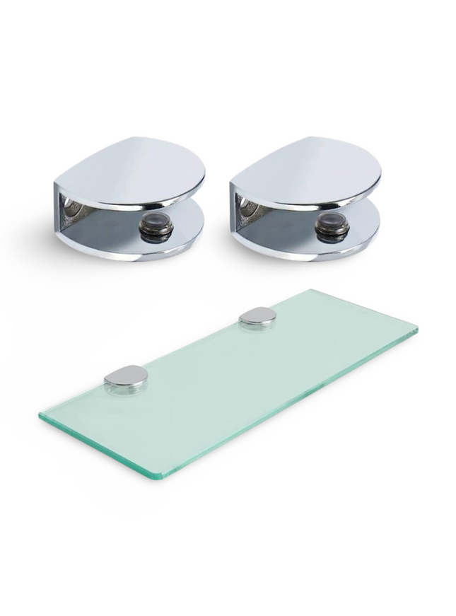 Glass Holder Chrome ( Semi-Circular) st - Sign and Display UAE