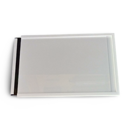 Wall Mounted Acrylic Sliding Leaflet Holder A4-SDAD WHITE Memo Holder - Sign and Display UAE