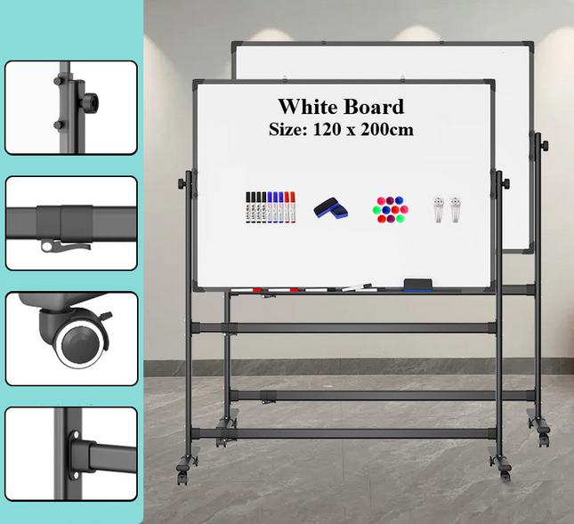 White Board with Stand (120 x 200 cm) - Sign and Display UAE