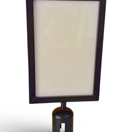 Q Stand Header A4 Vertical Black colour for Retractable Stand - Sign and Display UAE