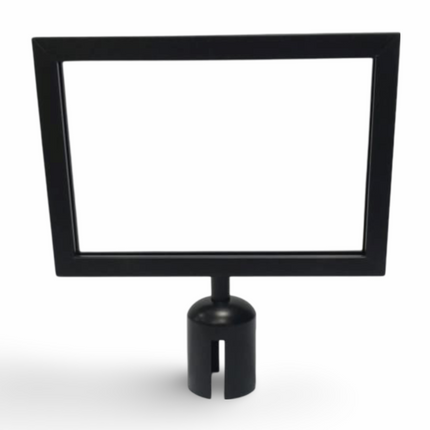 Q Stand Header A4 Horizontal Black colour for Retractable Stand - Sign and Display UAE