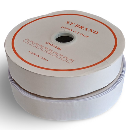 Welcro - 2" x 25Mtr - Adhesive WHITE - Sign and Display UAE