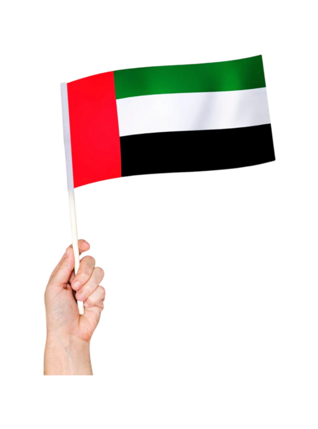 Hand Flag NDSD 20 Flag Size A5 - Sign and Display UAE