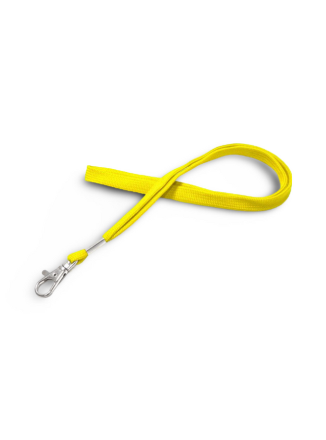 Lanyard 12mm with hook - Yellow - Sign and Display UAE