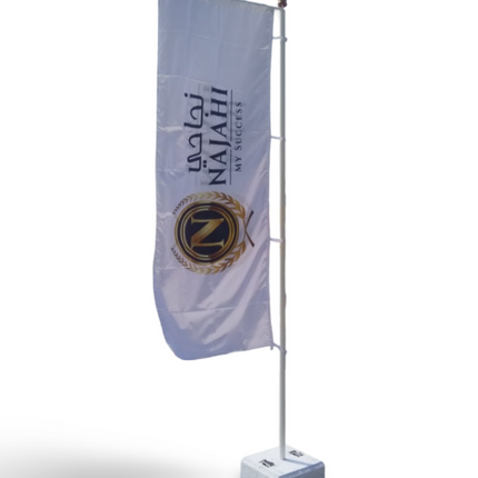 Aluminium Flag pole 5 cm dia 400 x 103 cm for 150 kg base - Sign and Display UAE
