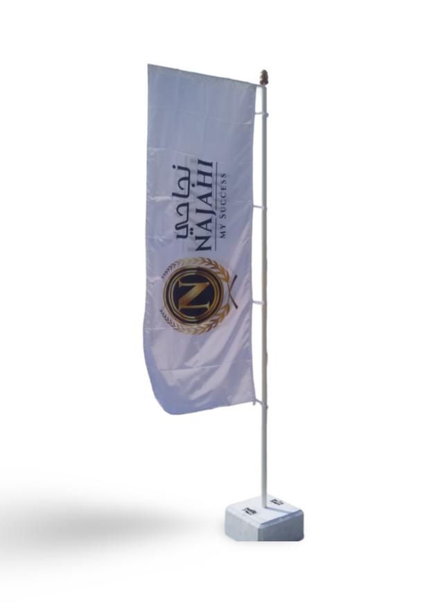 Aluminium Flag pole 5 cm dia 400 x 103 cm for 150 kg base - Sign and Display UAE