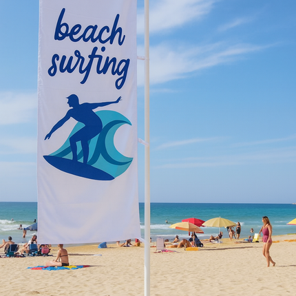 Aluminium Flag pole 5 cm dia 400 x 103 cm for 150 kg base (without flag & Base)