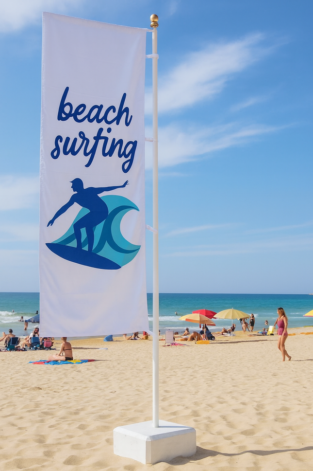 Aluminium Flag pole 5 cm dia 400 x 103 cm for 150 kg base (without flag & Base)