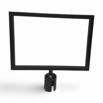 Q Stand Header A3 Horizontal Black colour for Retractable Stand - Sign and Display UAE
