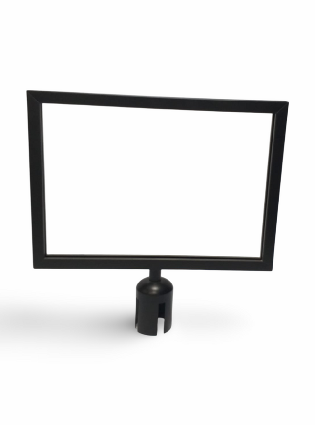 Q Stand Header A3 Horizontal Black colour for Retractable Stand - Sign and Display UAE