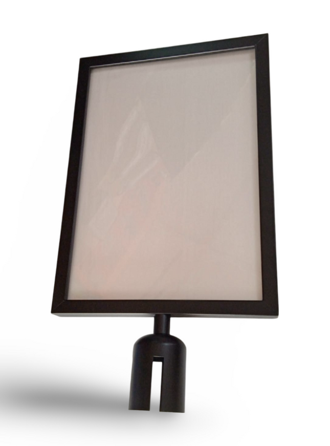 Q Stand Header A3 Vertical Black colour for Retractable Stand - Sign and Display UAE