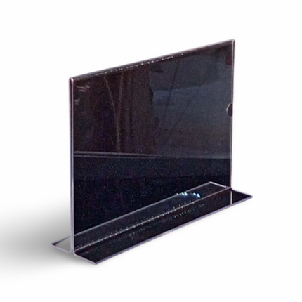 Table Top Leaflet Holder - A4 (T Type) Landscape SDAD - Sign and Display UAE