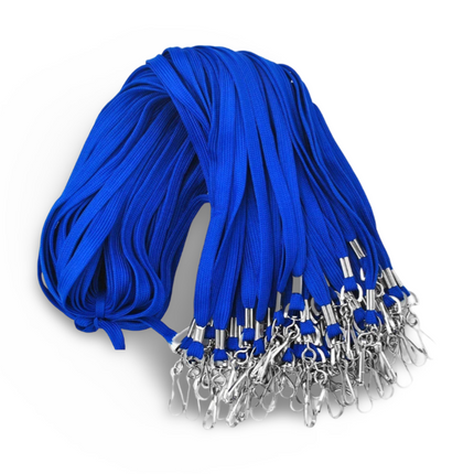 Lanyard 12mm with plastic clip-Royal blue - Sign and Display UAE
