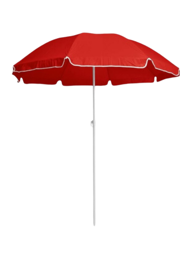 Beach Umbrella Red Dia 2.2 Mtr. - Sign and Display UAE