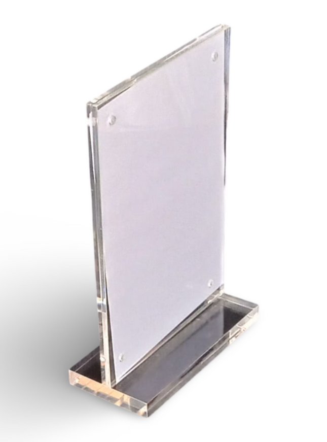 T shape magnet Leaflet Holder(Portrait) 105x153 (MLDN) T-102 - Sign and Display UAE