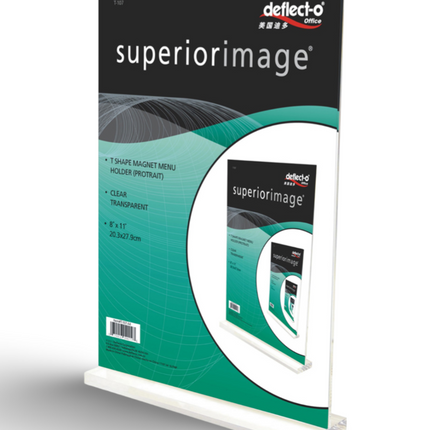 T shape magnet Leaflet Holder(Portrait) A4 (MLDN) T-107 - Sign and Display UAE