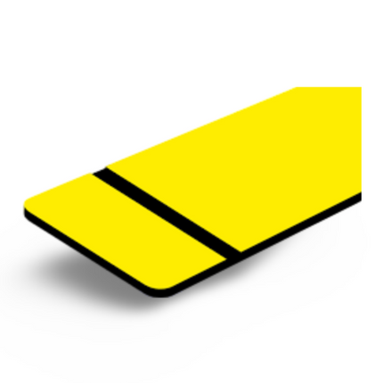 Engraving Sheet Regular-Yellow/ Black - Sign and Display UAE