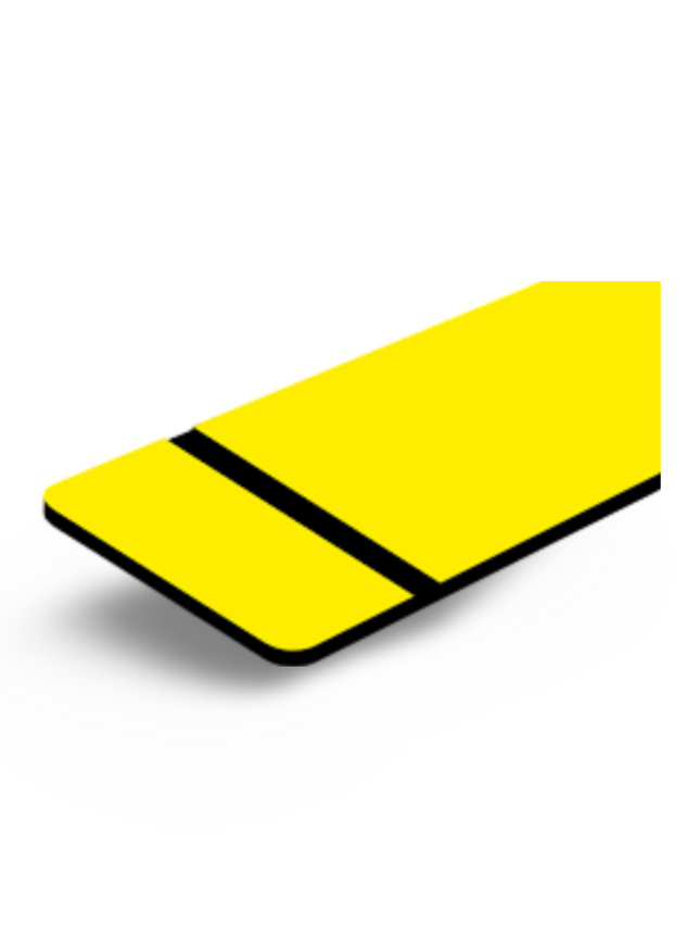 Engraving Sheet Regular-Yellow/ Black - Sign and Display UAE