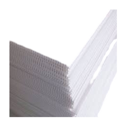 Corrugated Sheet 5mm (Size 760 x 1200 mm) WHITE - Sign and Display UAE
